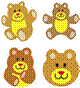 TEDDY BEARS (SUPERSHAPES STICKERS)